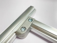 Connecteur de tube en aluminium argenté supportant le joint de coude flexible fixe ADC12