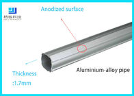 épaisseur 1.7mm 4m/Bar blanc argenté AL-2817 de tube de l'alliage 6063-T5 d'aluminium