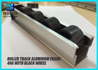 Convoyeur en aluminium de gravité de rouleau de rail d'écoulement de voie de rouleau avec les rouleaux 40A de PE
