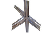 Connecteurs/joints de tuyau de chrome de métal flexible de manière de 90 degrés 3