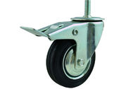 La roulette de vis de pivot noir de PVC/unité centrale/pp roule 5 pouces avec le frein