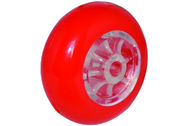 Roulette transparente/rouge/de jaune de rechange roule avec le frein en plastique
