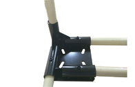 Tuyau d'ABS et connecteur enduits de roue de roulette des garnitures de support de tuyau en métal