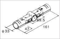 Joint de tuyau enduit noir en métal pour le système de défilement ligne par ligne de fifo, acier de l'épaisseur SPCC de 2.5mm