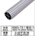 Tuyaux en aluminium d'équipement logistique d'AL-V 6063-T5 28mm