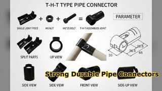Connecteurs de tuyaux industriels robustes pour racks de bricolage