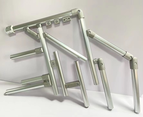 Sandblasting Aluminum Pipe Connector Lean Pipe Flexible Elbow Connector