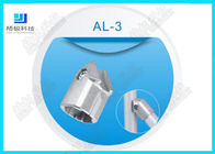 Les connecteurs en aluminium flexibles de tuyau de 45 degrés argent de anodisation d'AL -3 de moulage mécanique sous pression