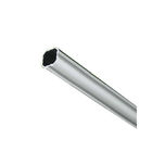 Profil en aluminium 28mm OD d'extrusion d'alliage d'aluminium de tuyauterie rectangulaire de tuyau