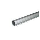 Profil en aluminium 28mm OD d'extrusion d'alliage d'aluminium de tuyauterie rectangulaire de tuyau