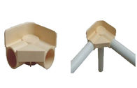 Joints de tuyau en plastique de 90 degrés, joint de tuyau favorable à l'environnement de 3 manières