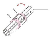 L'oxydation anodique les menuisiers en aluminium AL-19 de tuyau de moulage mécanique sous pression