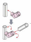 Joints de tuyau de fonte d'aluminium de la rotation AL5 de 360 degrés anodisant l'argent