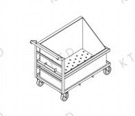 Non Slip Portable Transport Trolley Platform Ensuring Secure Transport and Stability During Material Handling Operations