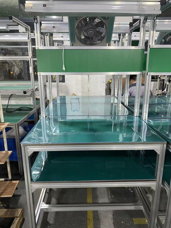 Simple Open-type Double-layer Anti-static Aluminum Profile Workbench - Lightweight And Low-cost R&D Prototype Table
