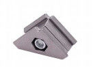 Joints de tubes en aluminium à fonderie à la fonte de diamètre 28 mm avec traitement par sablage pour systèmes de support de tuyauterie